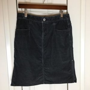 North Face Corduroy Skirt Charcoal Gray Size 4